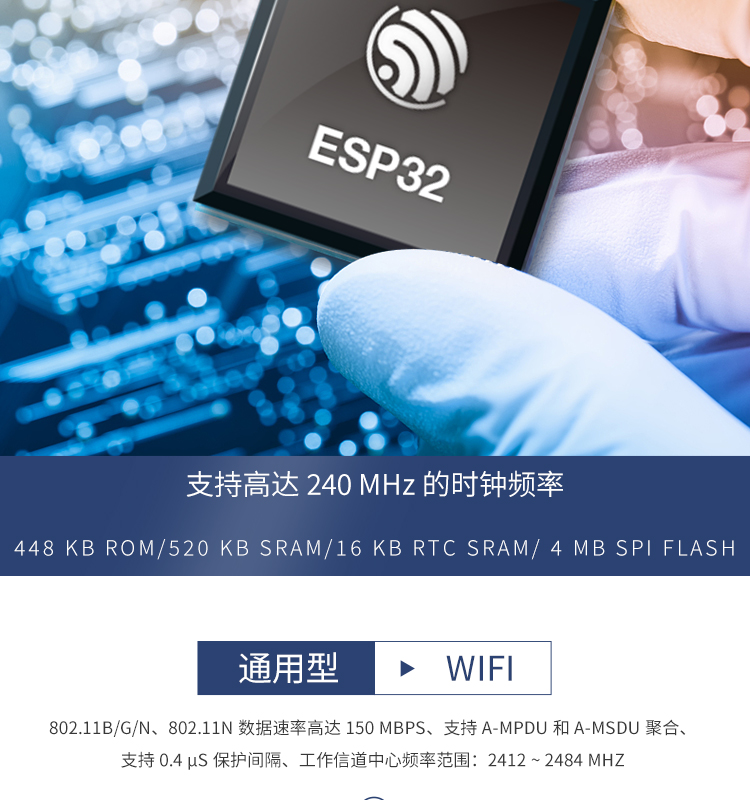 樂鑫信息科技公司官網ESP32-MINI-1-1/1U 2.4GHz Wi-Fi+藍牙?+低功耗藍牙模組無線通信模塊